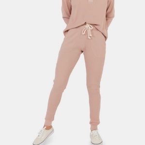 MATE the Label  Thermal Pink waffle joggers